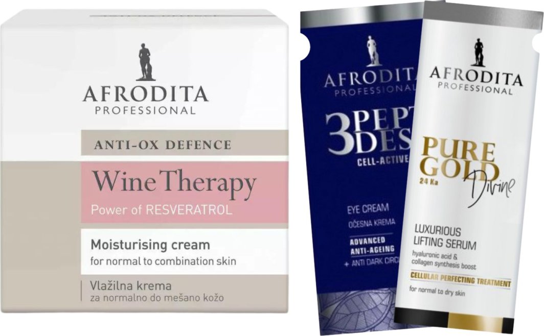 Afrodita Wine Therapy Krem Odżywczy Na Noc + 2 Próbki 1
