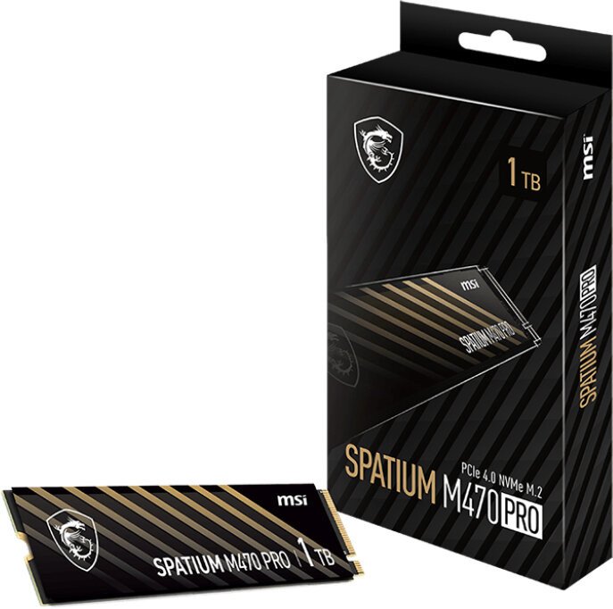MSI Spatium M470 Pro 1TB M.2 2280 PCI-E x4 Gen4 NVMe (S78-440L0J0