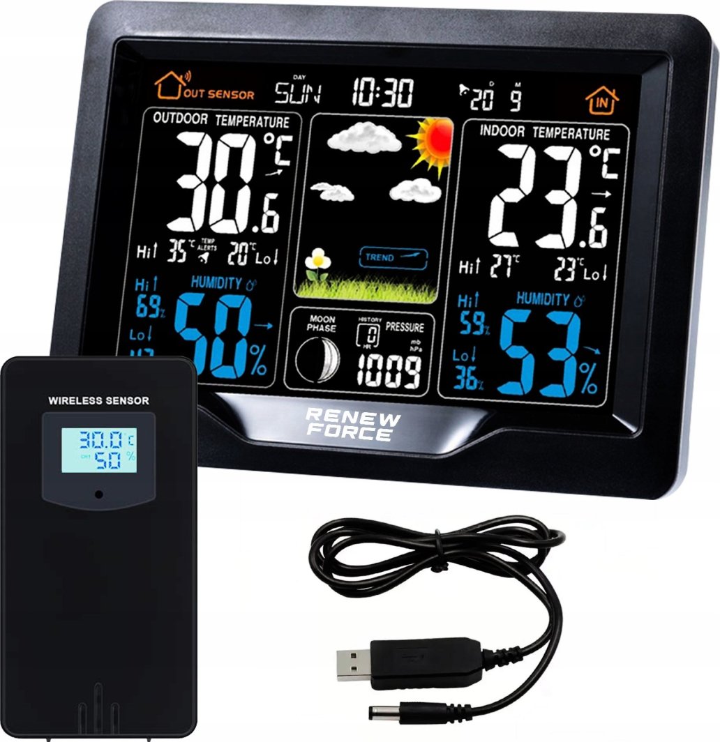 STACJA POGODY HORIZONTAL EM3383E-DCF.TX07 1