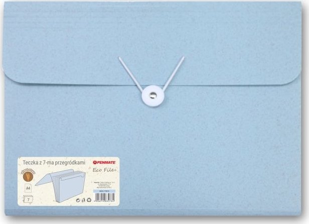 Teczka z 7-ma przegródkami PENMATE ECO FILE+ niebieska 1