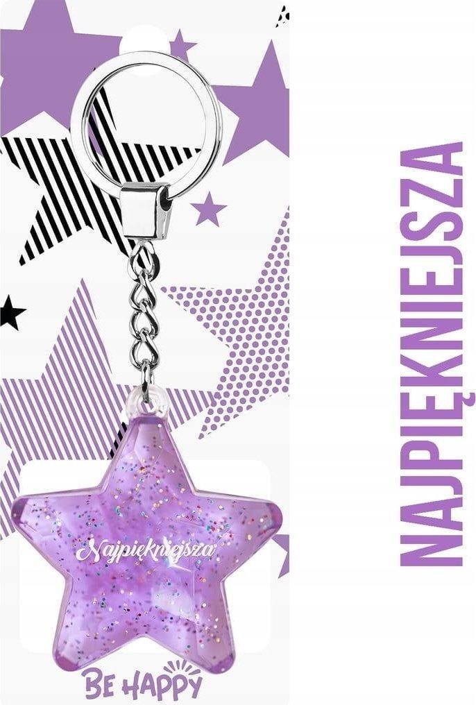 Brelok gwiazdka Najpiękniejsza 1