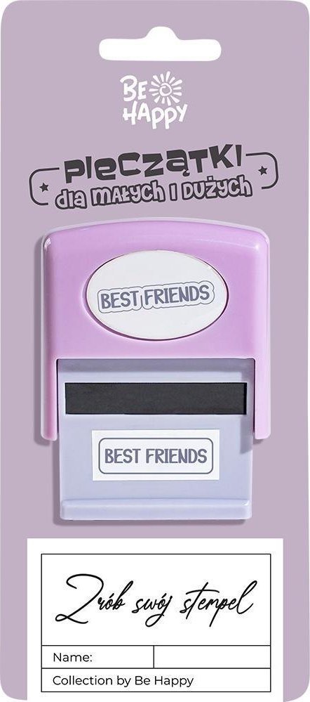 Pieczątka dla dzieci z napisem best friends 1