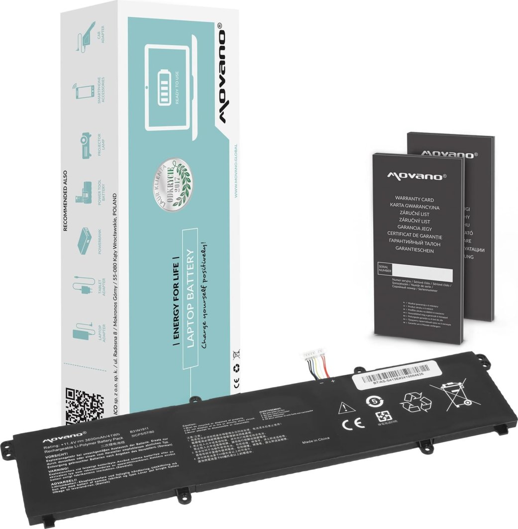 Bateria Movano do Asus VivoBook M1502I, M1702Q, Flip TM420U 1