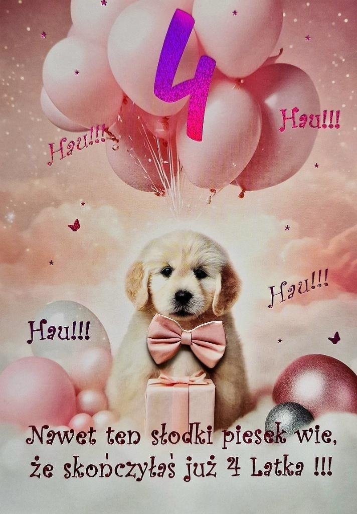 Karnet Urodziny 4 3K 1