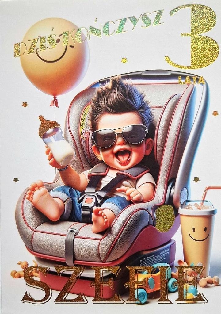 Karnet Urodziny 3 3K 1