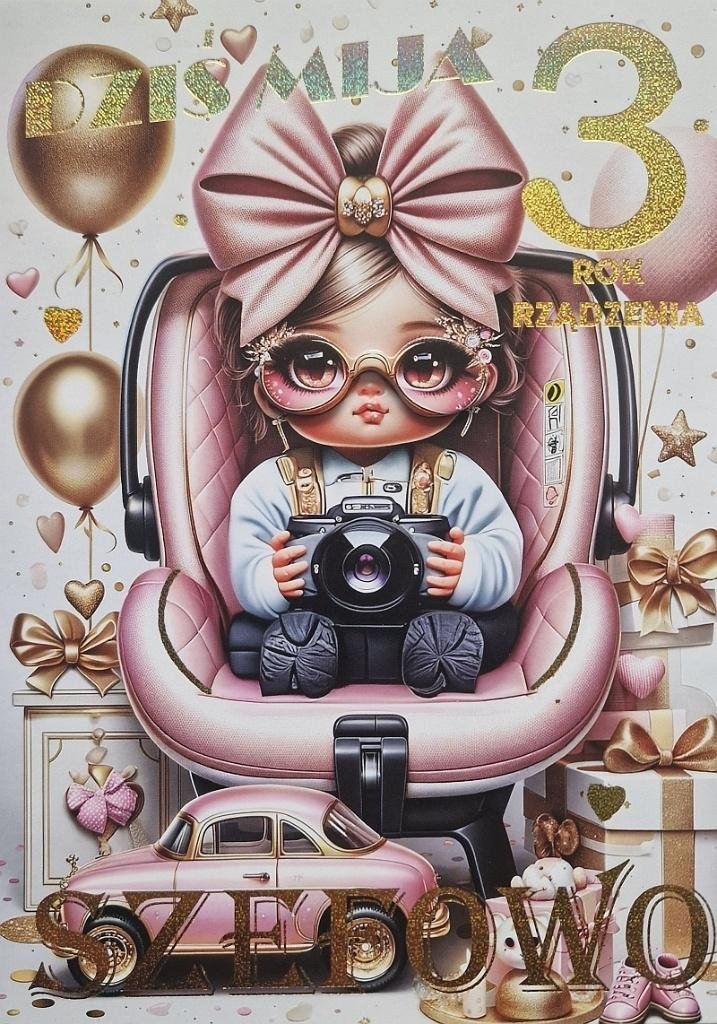 Karnet Urodziny 3 3K 1