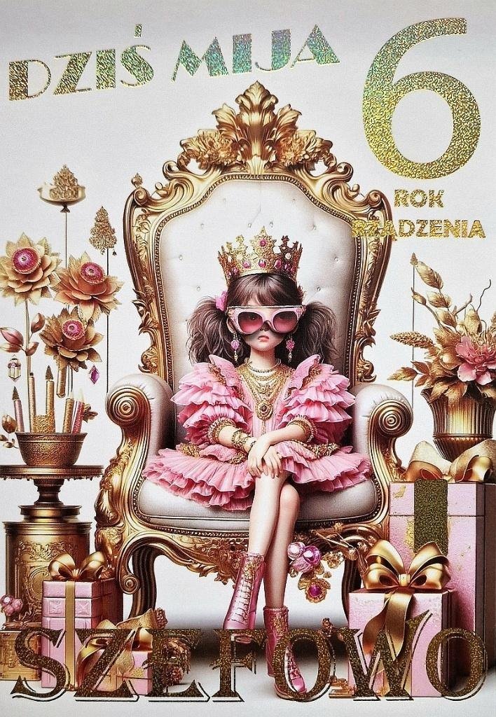 Karnet Urodziny 6 3K 1