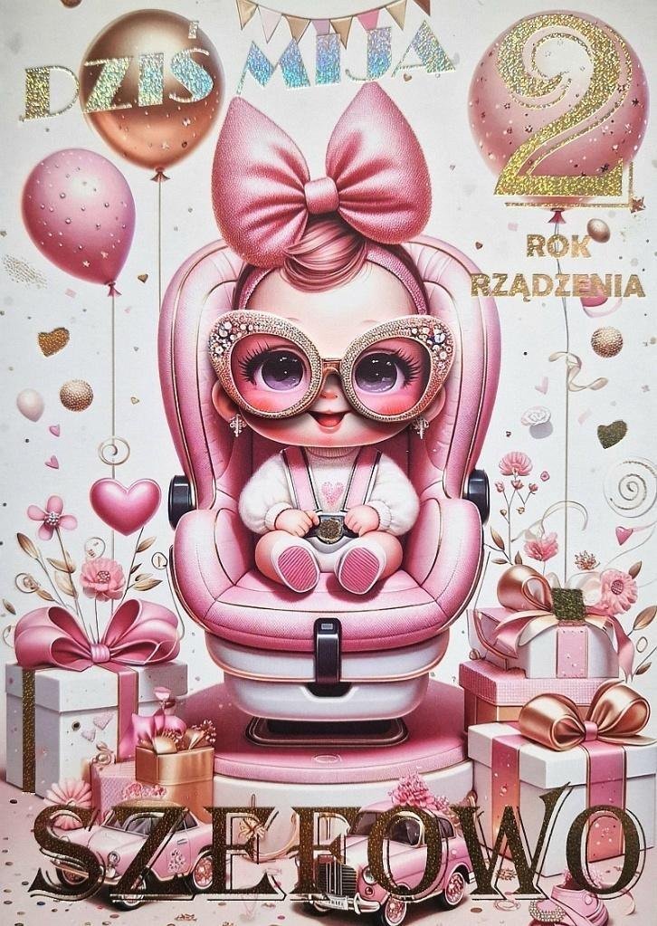 Karnet Urodziny 2 3K 1