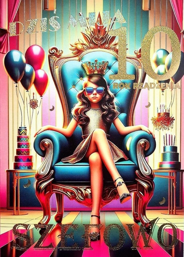 Karnet Urodziny 10 3K 1