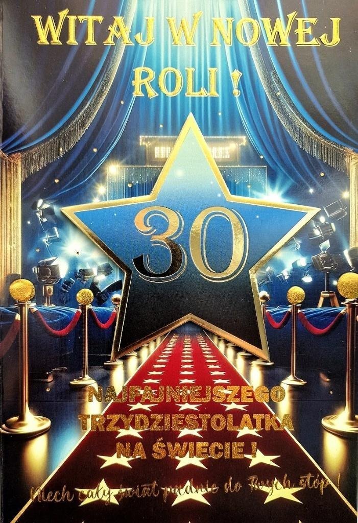 Karnet Urodziny 30 4K 1