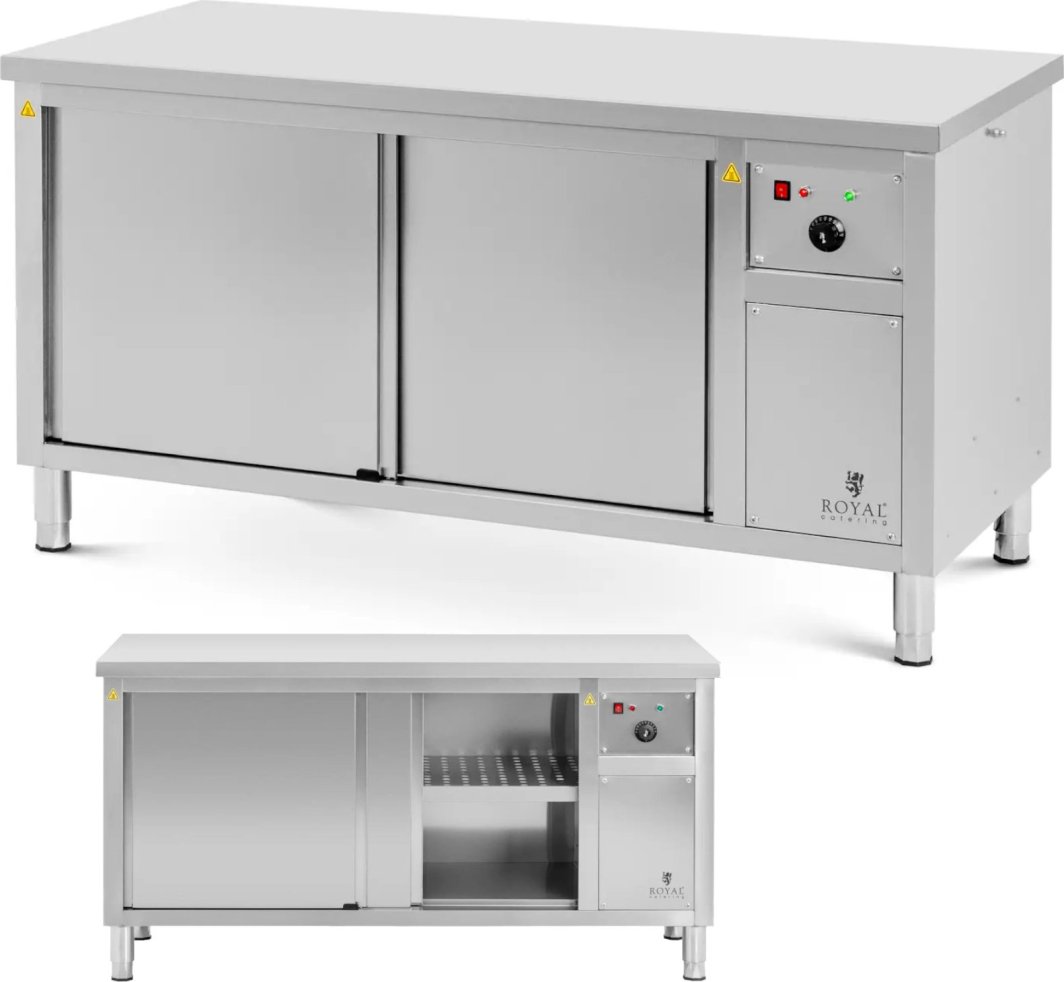 Szafa grzewcza podgrzewacz do talerzy 30-80 C 160 x 70 x 85 cm 2.4kW Szafa grzewcza podgrzewacz do talerzy 30-80 C 160 x 70 x 85 cm 2.4kW 1