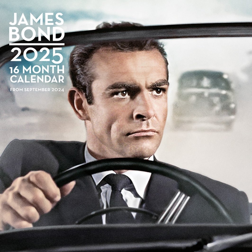 James Bond - Oficjalny Kalendarz 2025 Ścienny 30x60 cm 1