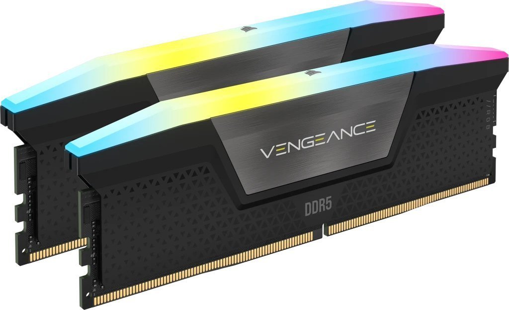 Pamięć Corsair Vengeance RGB, DDR5, 32 GB, 6000MHz, CL38 (CMH32GX5M2B6000C38) 1
