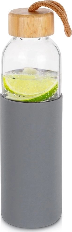 Butelka na wodę szklana z silikonowym pokrowcem 500 ml 1