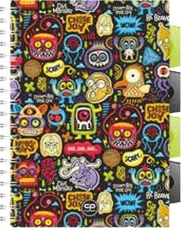 COOLPACK - KOŁOZESZYT A5 PP - SCARY STICKERS 1