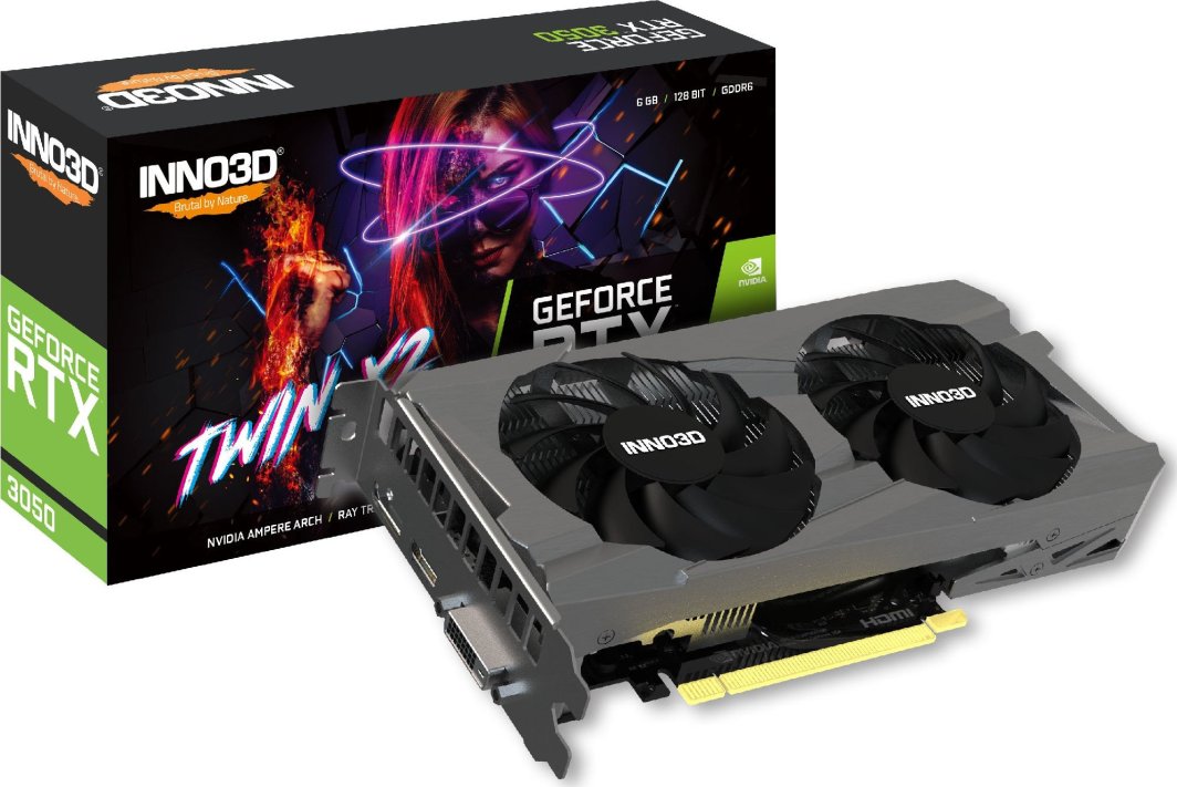 INNO3D GeForce RTX 3050 Twin X2 V2 Special, 6144 MB GDDR6 1