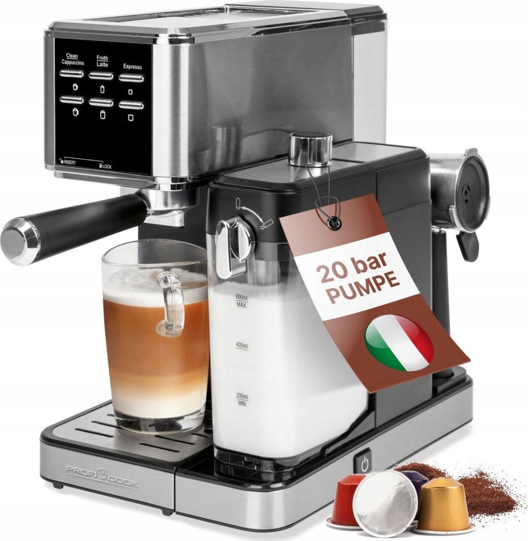 Proficook PC-ES-KA 1266 Siebträger und Nespresso 1