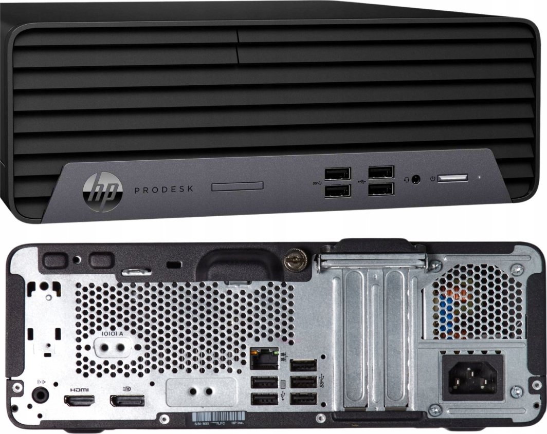 PC HP ProDesk 400 G7 SFF reconditionné - Intel Core i3-10100 - 32Go DDR4 - 2To SSD - W11 pro - Ecran 22p