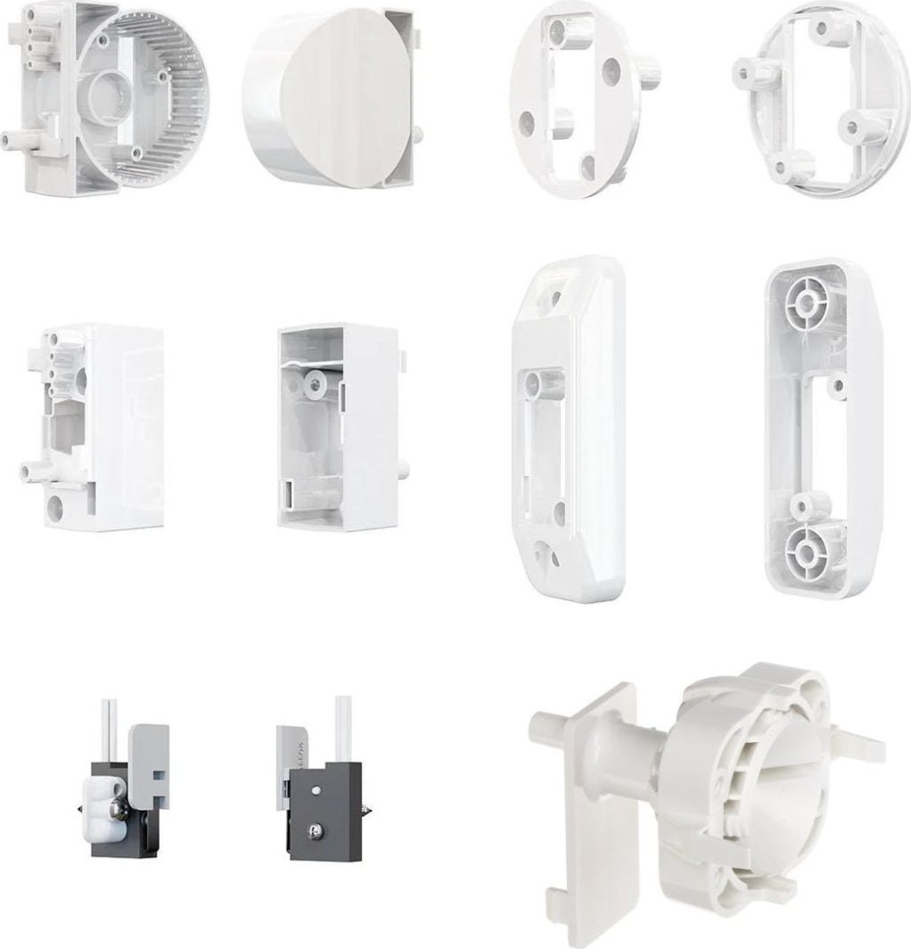 Satel Uchwyt dystansowy sufitowo-ścienny do czujek zewnętrznych typu OPAL/AOD-210 (kolor biały, w komplecie: BRACKET E-1, E-2B, 4xE-3, E-4,E-5, E-6) BRACKET E-OPAL-EX 1