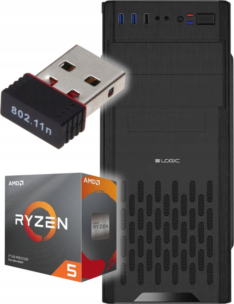 Komputer Pix Protask V4 AMD Ryzen 5 32GB DDR4 512GB SSD DVD Windows 11 1