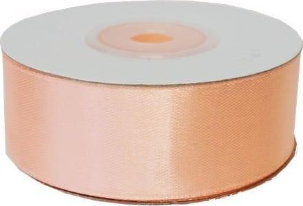 Wstążka satynowa 25mmx23m jasna łososiowa
