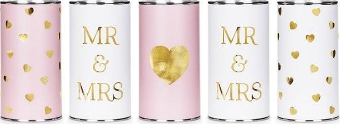 Puszki weselne Mr&Mrs 14x7cm 5szt 1