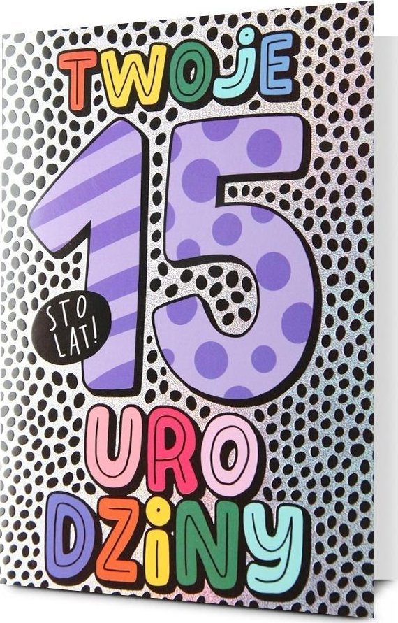 Karnet Urodziny 15