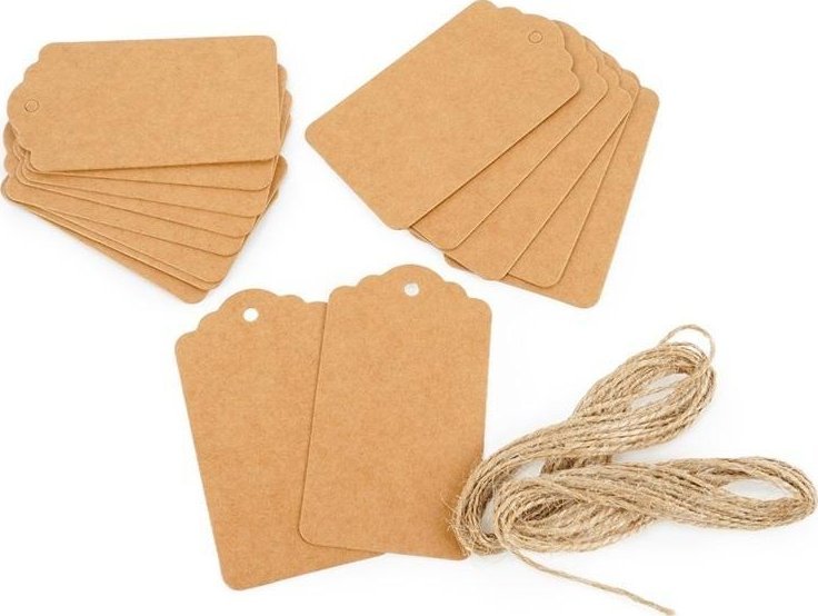 Tagi prezentowe prostokąt