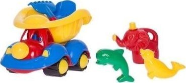 Samochód Pajacyk z konewką i foremkami