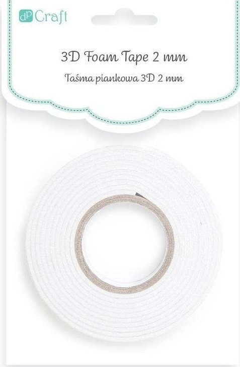 Taśma piankowa 3D 2mm 1,5cm x 2,2m 1