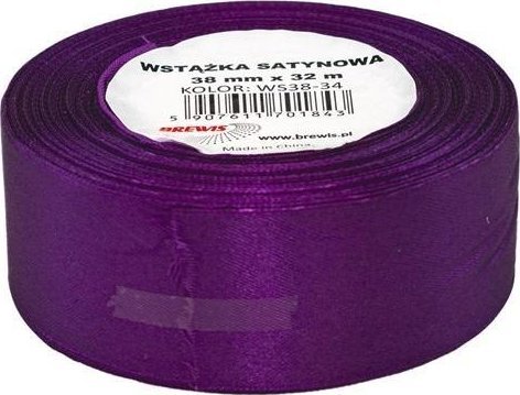 Wstążka satynowa fioletowy 38mmx32m 1