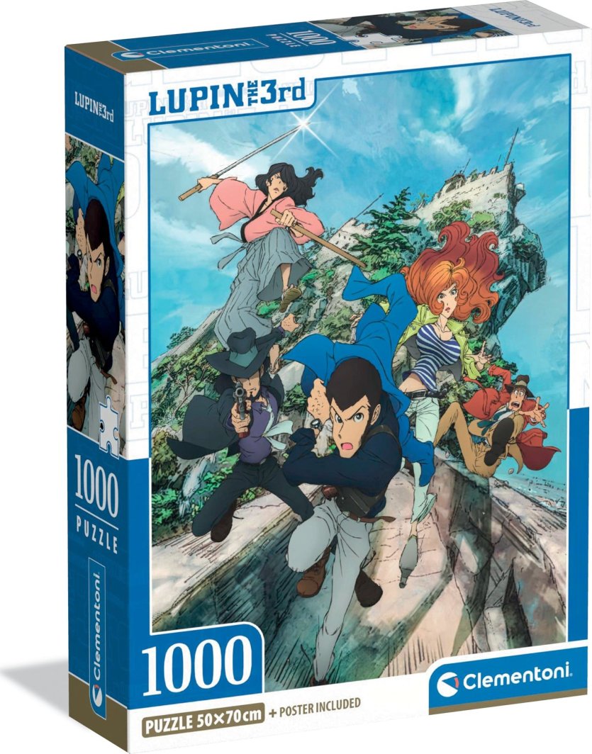 Clementoni Puzzle Compact Lupin III 1000 elementów (37068) 1