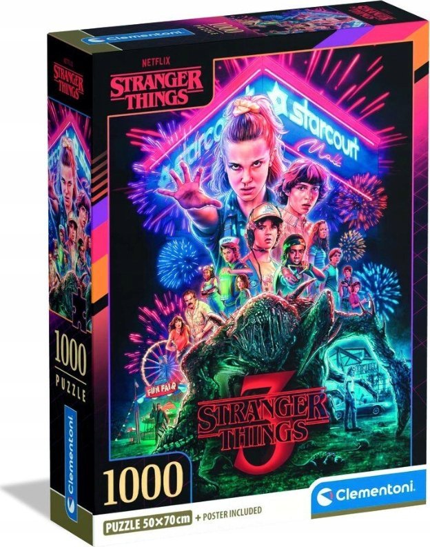 Clementoni Puzzle Compact Stranger Things 1000 elementów (39979) 1