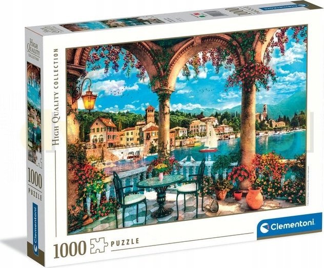 Clementoni Puzzle HQ Widok na jezioro Como 1000 elementów (39880) 1