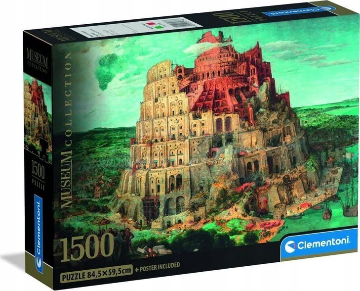 Clementoni Puzzle Museum Bruegel, The Tower Of Babel 1500 elementów (31738) 1