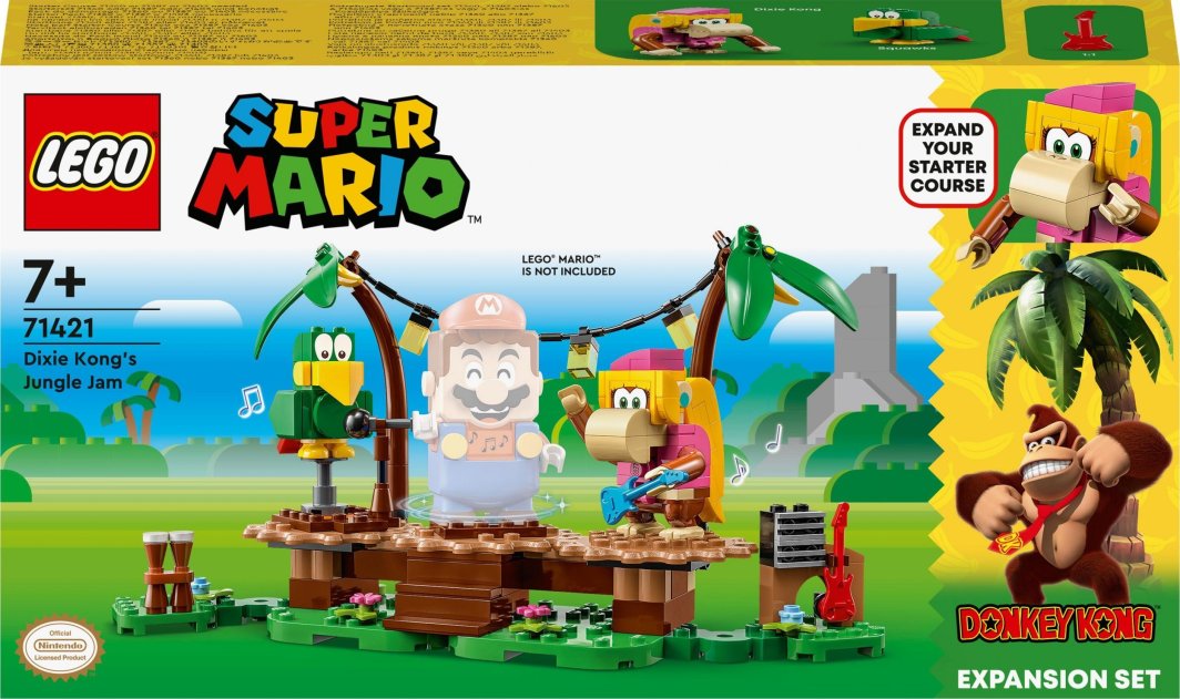 LEGO Super Mario Dżunglowy koncert Dixie Kong — zestaw rozszerzający  4 szt. (71421) 1