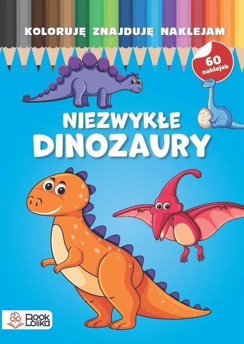 Koloruję, znajduję, naklejam. Niezwykłe dinozaury EDUKAMP 1