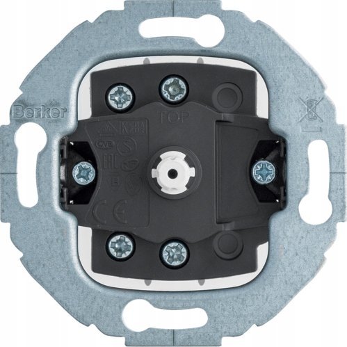 Berker rotary switch, changeover contact S1930/Glas/R.class. 384603 1