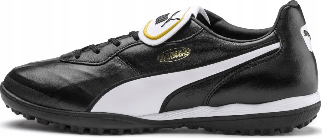 PUMA Unisex King Top TT Botas de futbol,   Black White, 46.5 EU 1
