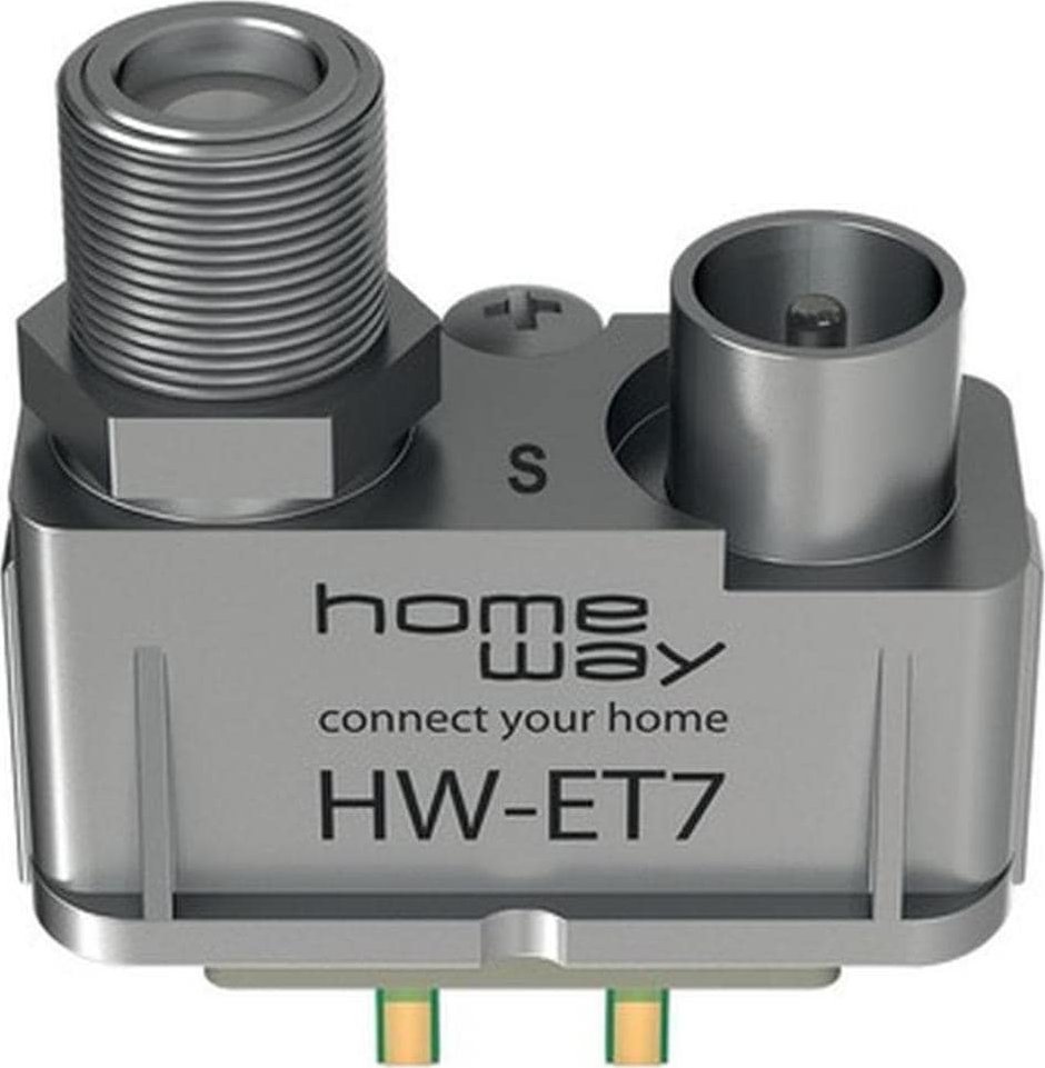 HomeWay HAXHSM-G0200-C007 multimedia socket UP 2SAT/TV RAL 1