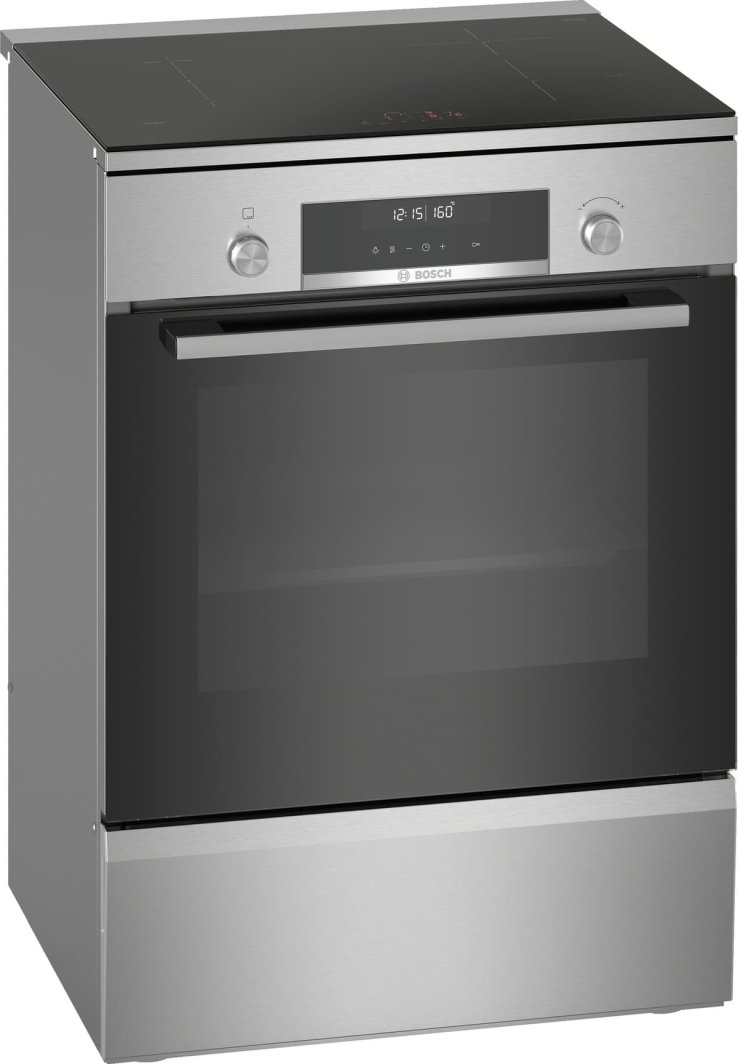 Bosch Cooker HLS79Y351U Series 6 Hob type Induction, Oven type Electric, Stainless Steel, Width 60 cm, Grilling, LCD, 63 L, Dept 1