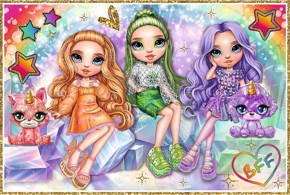 Trefl Puzzle Rainbow High Tęczowe lalki 2x200 elementów - Morele.net