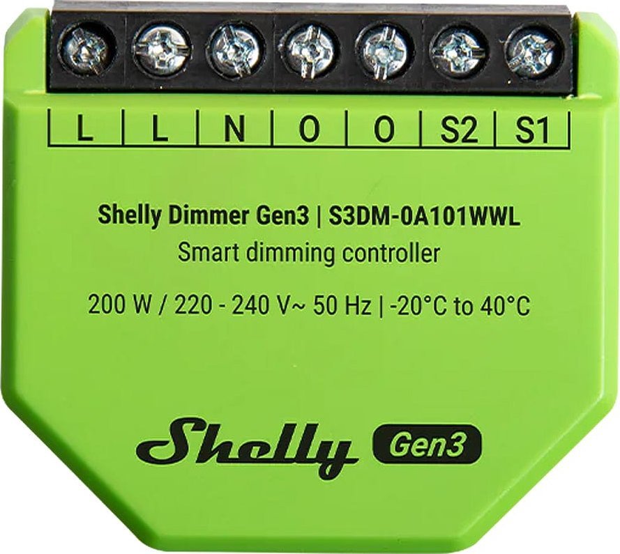 Контроллер для LED-лент Shelly Dimmer Gen3 Wi-Fi Bluetooth