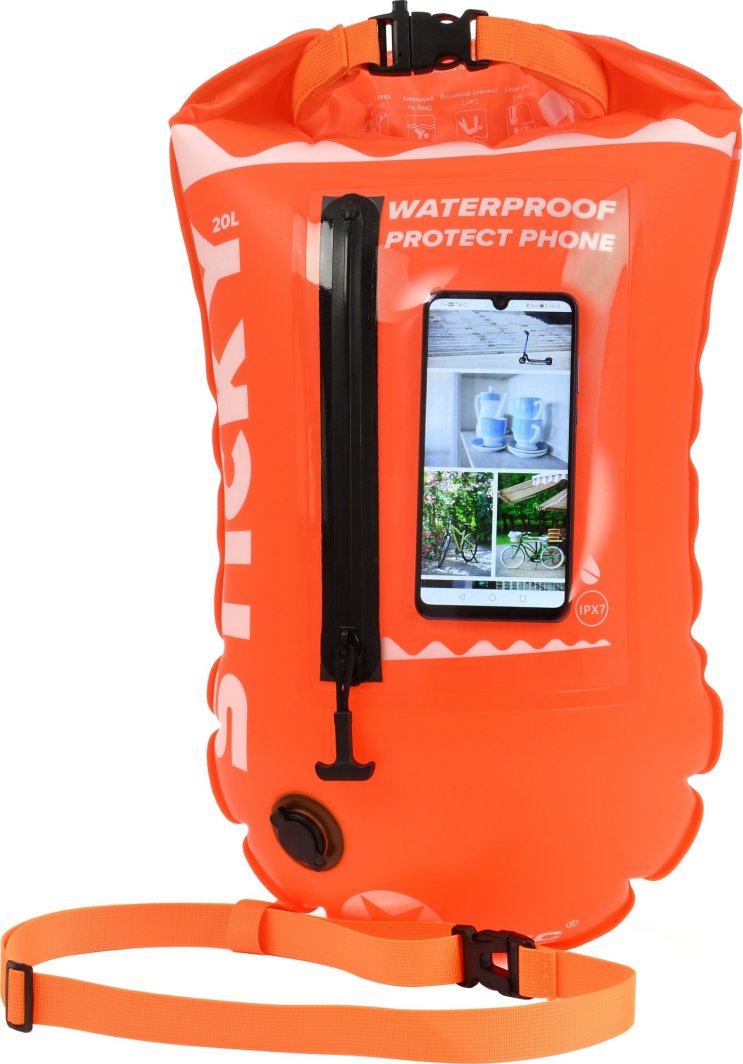 Bojka asekuracyjna STICKY 20l Majestic Sport pomarańczowa