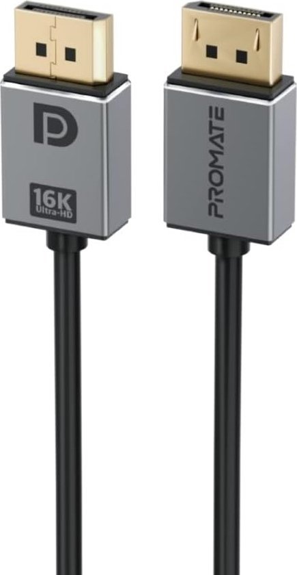 Kabel Promate DPLink-16K DisplayPort 2.0 UHD Cable 16K@60Hz / 80Gbps / 2m 1