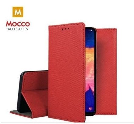 Mocco Smart Magnet Book Case For Samsung Galaxy S22 Ultra 5G Red 1