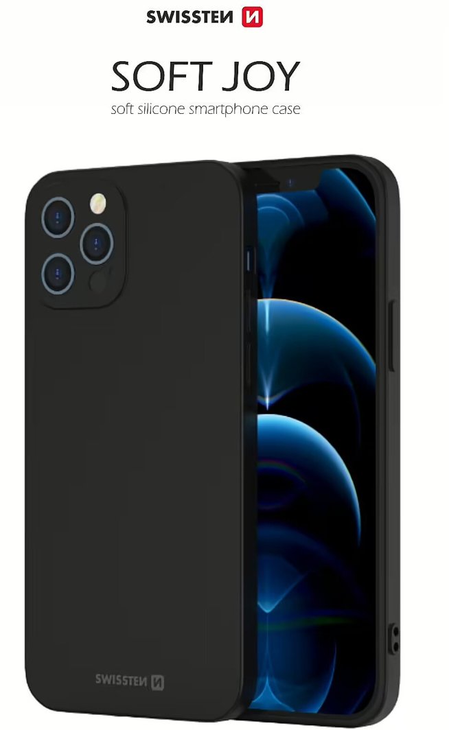 Swissten Soft Joy Silicone Case for Xiaomi Note 8T Black 1