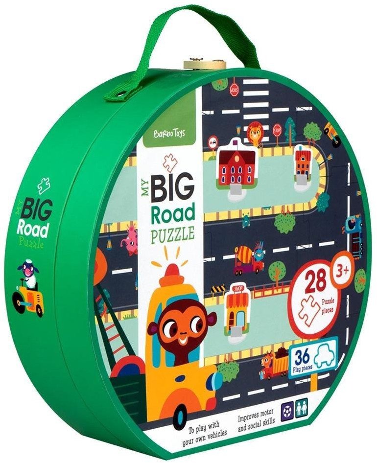 Gigantyczne puzzle podłogowe w walizce, wielka 1