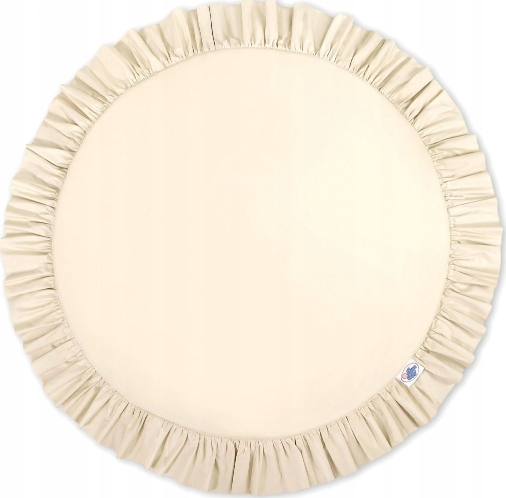 Mata do zabawy z falbanką- kremowy 1