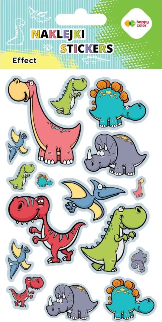 Naklejki EFFECT -Dino baby, 10x20cm, Happy Color 1